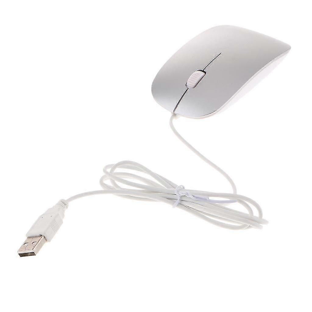 Slim USB Optical Wired Mouse for PC, Laptop, Windows, and Macbook -LL