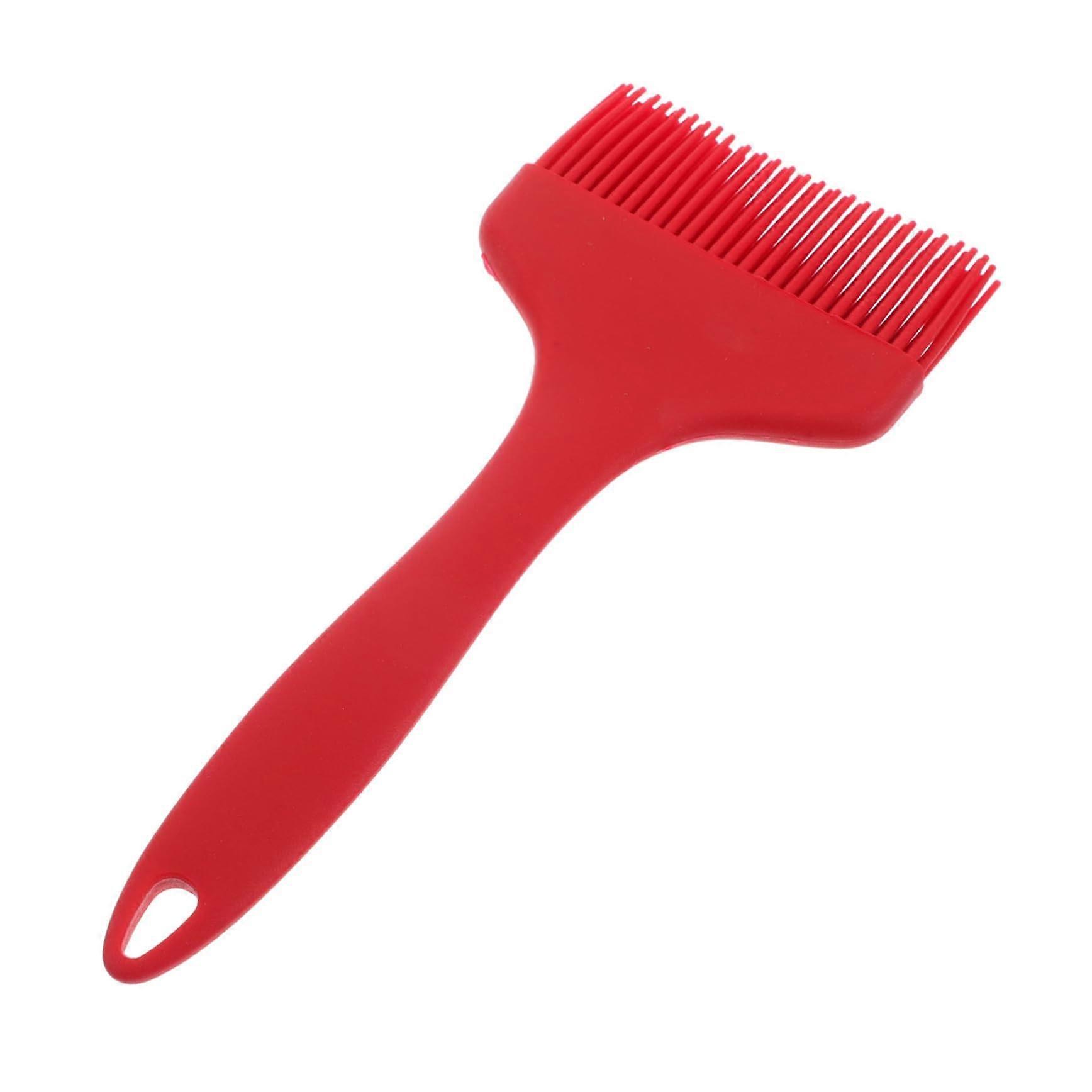 Silicone Basting Brush Heat Resistant for BBQ Baking Cooking Easy Clean Large Red