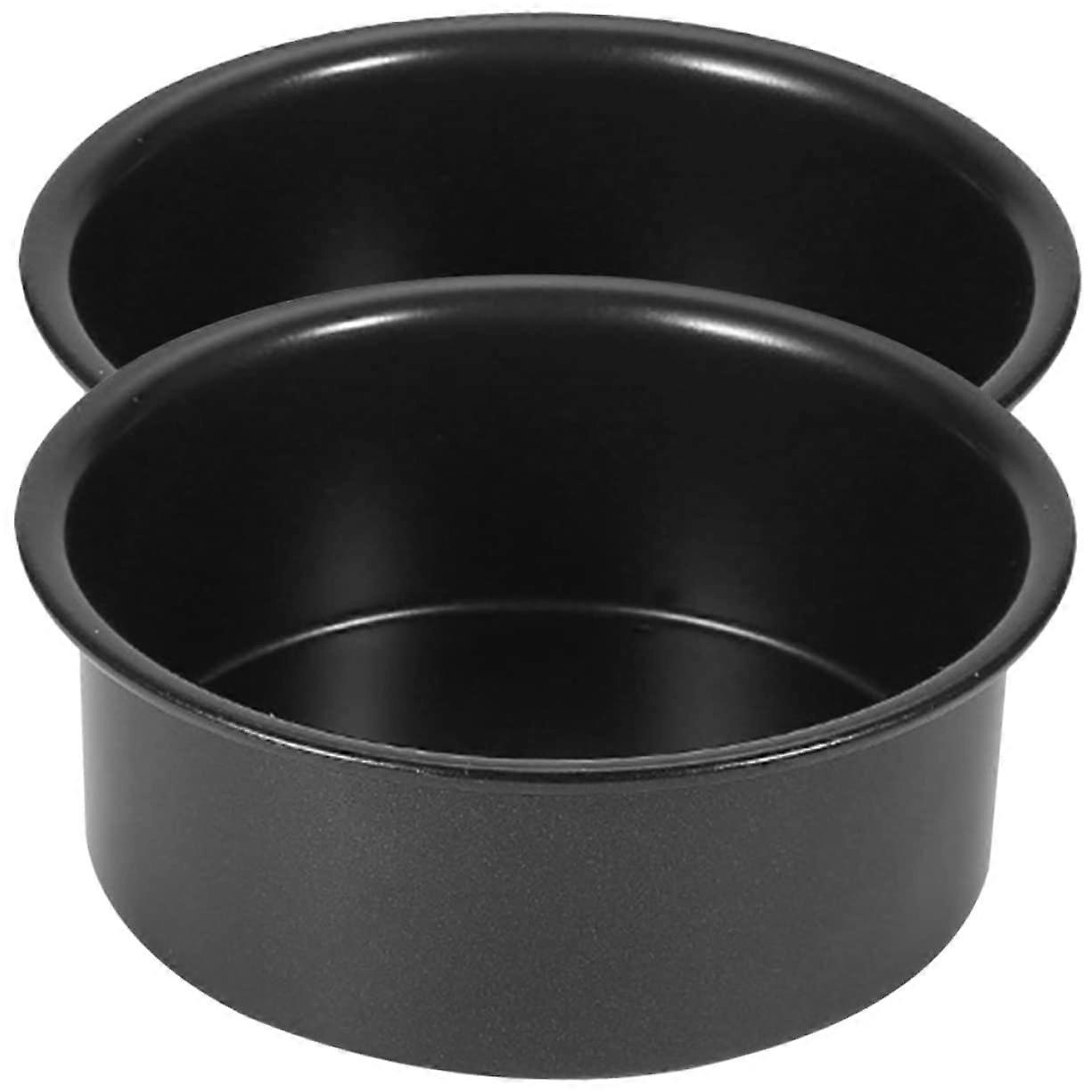2pcs Round NonStick Cake Baking Pan Set with Removable Design for Oven and Microwave Safe