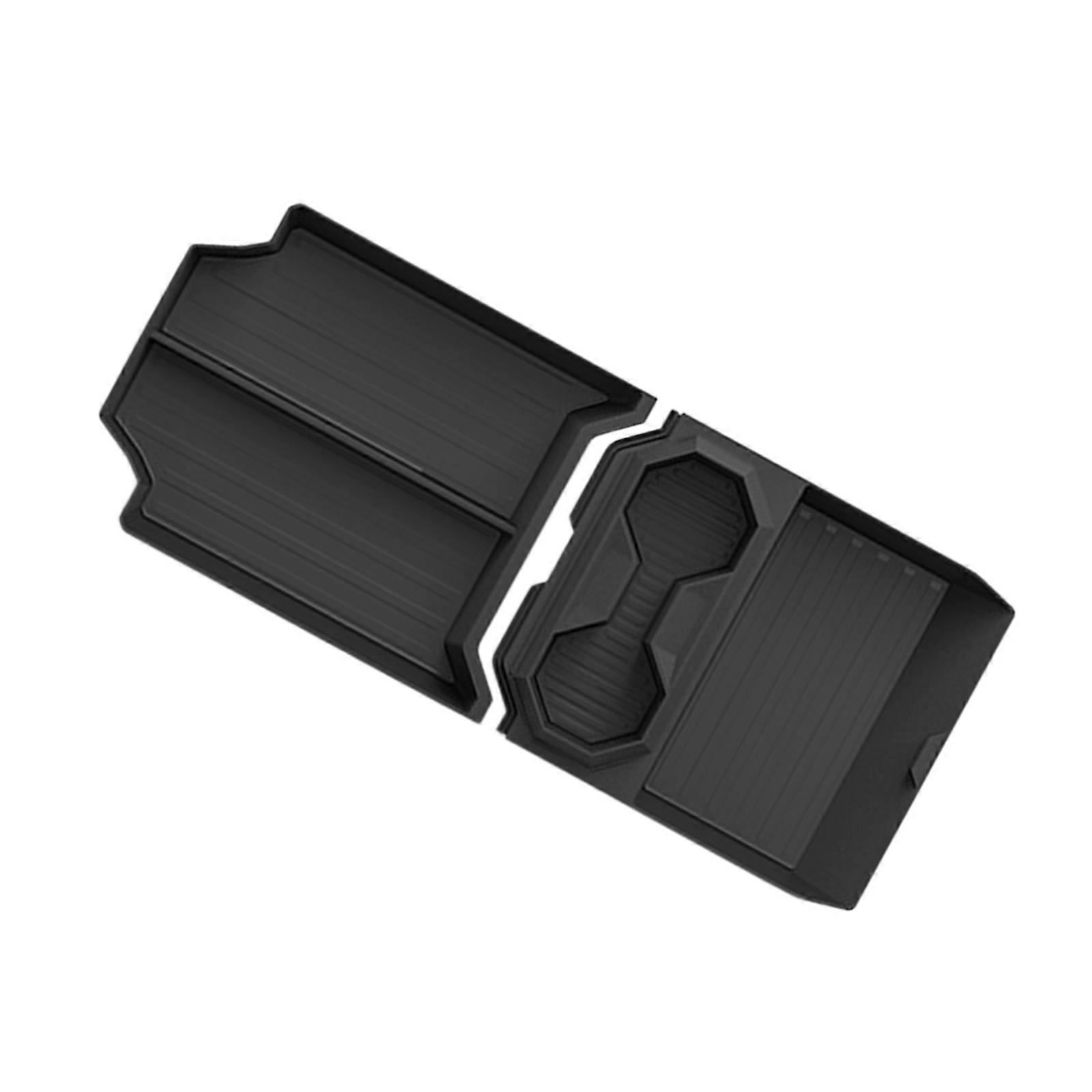 ABS Floor Console Storage Tray Box Lower Center Console Organizer for 2024 Waterproof Quick Installation Multicolor