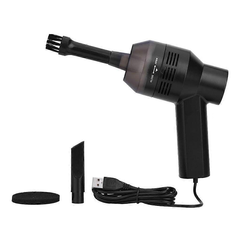 USB Keyboard Vacuum Cleaner Mini Handheld for Laptop Desktop PC Compact USB Powered Black
