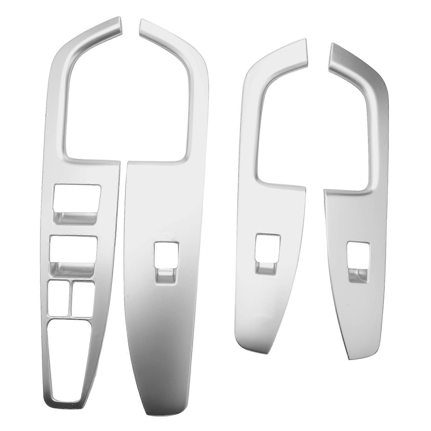 For 2016-2020 Silver Switch Button Panel Cover Interior Door Armrest Decoration