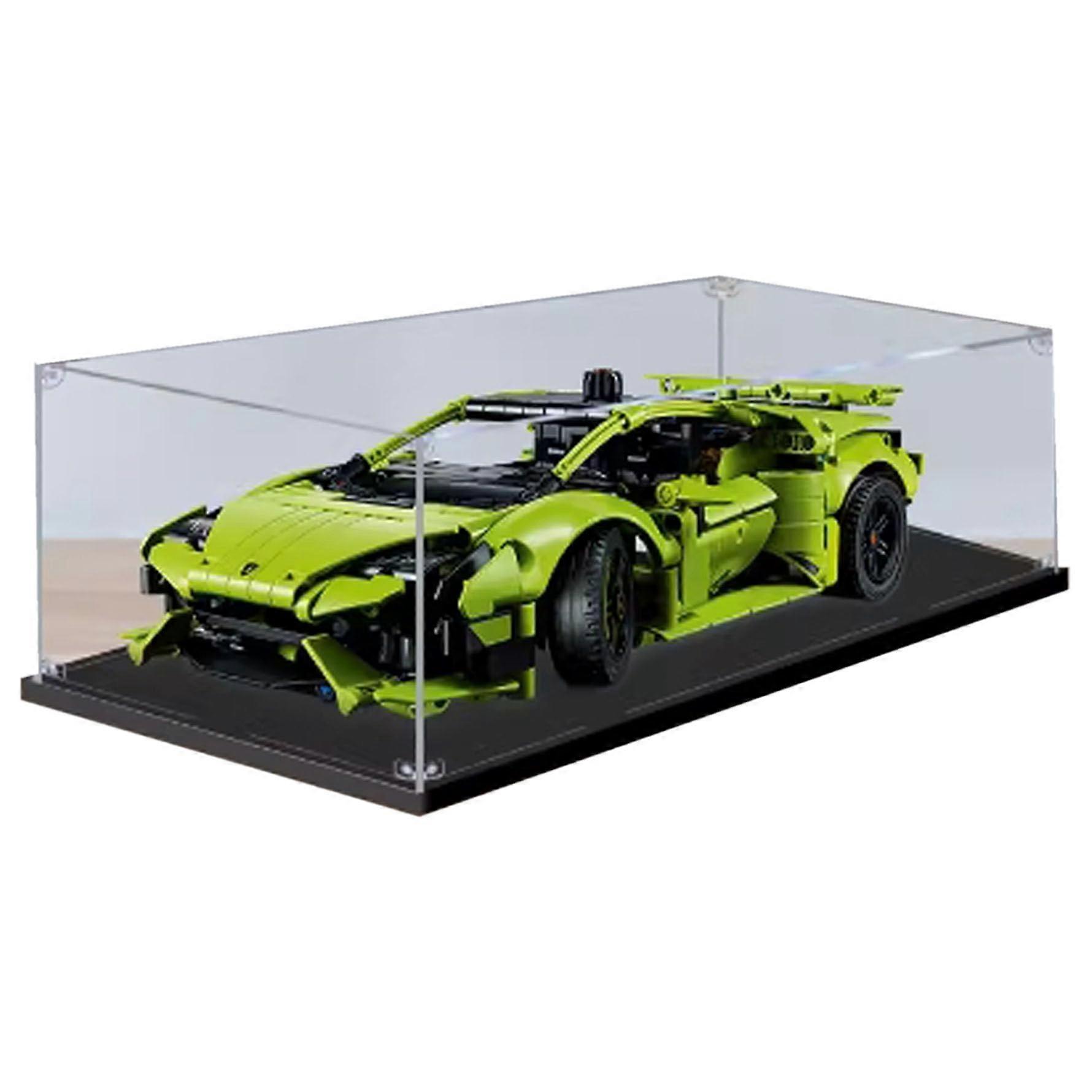 Display Case for  42161 Racing, Clear Acrylic Dustproof WaterResistant Stackable Showcase