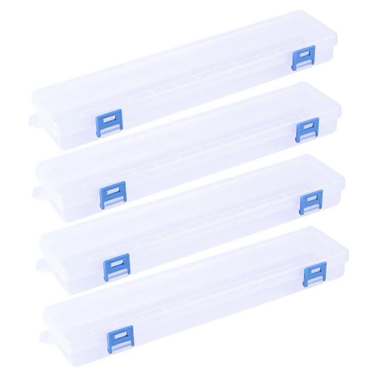 Transparent Paint Brush Case Set, Durable Watercolor Brush Holder with Secure Lid and MultiTool Storage