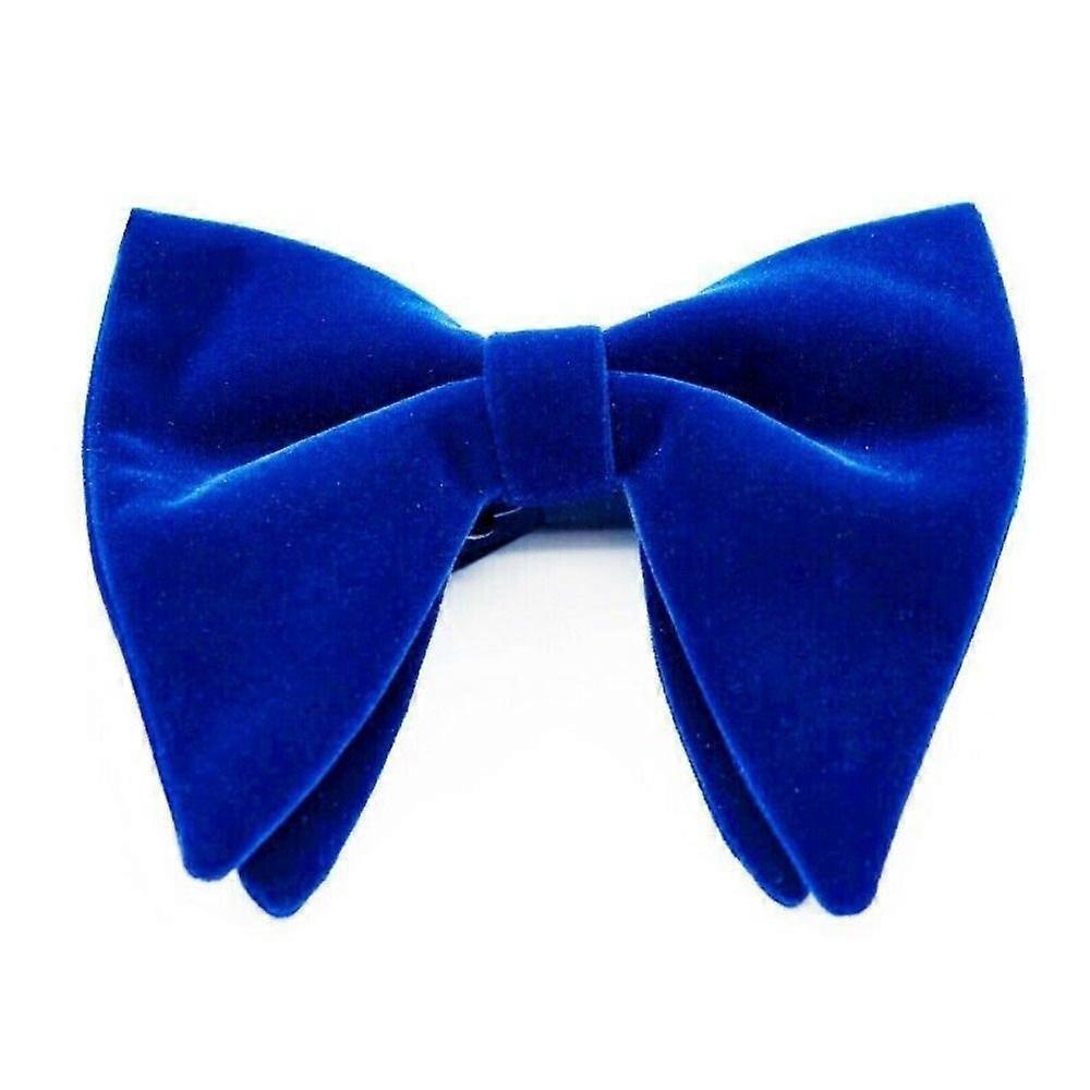 Men's Oversized Bow Tie Solid Velvet Bow Tie Wedding Party Tuxedo Adjustable