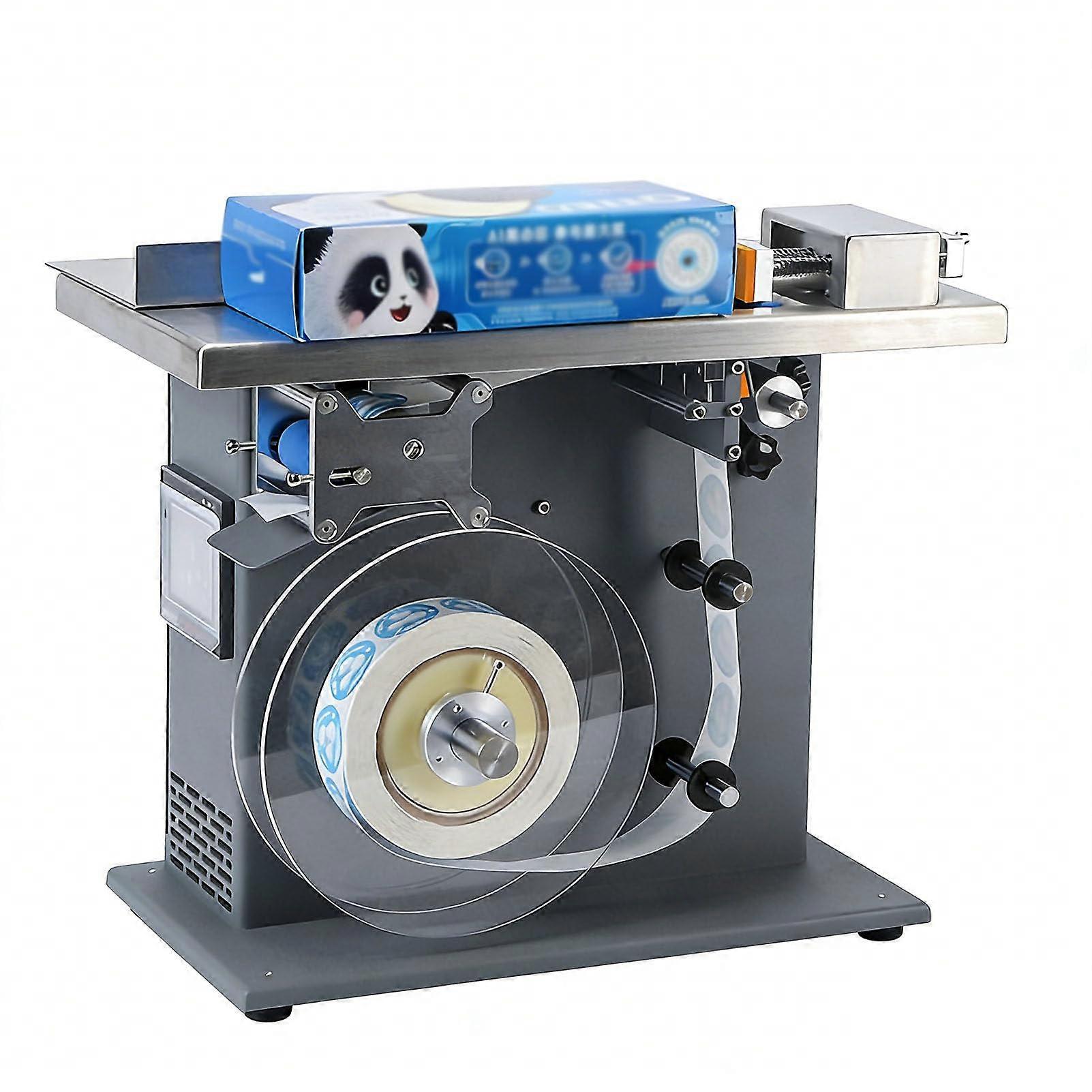 Corner Labeling Machine 50mm Precision Adjustable Speed Semi Automatic Right Angle Applicator for Packaging