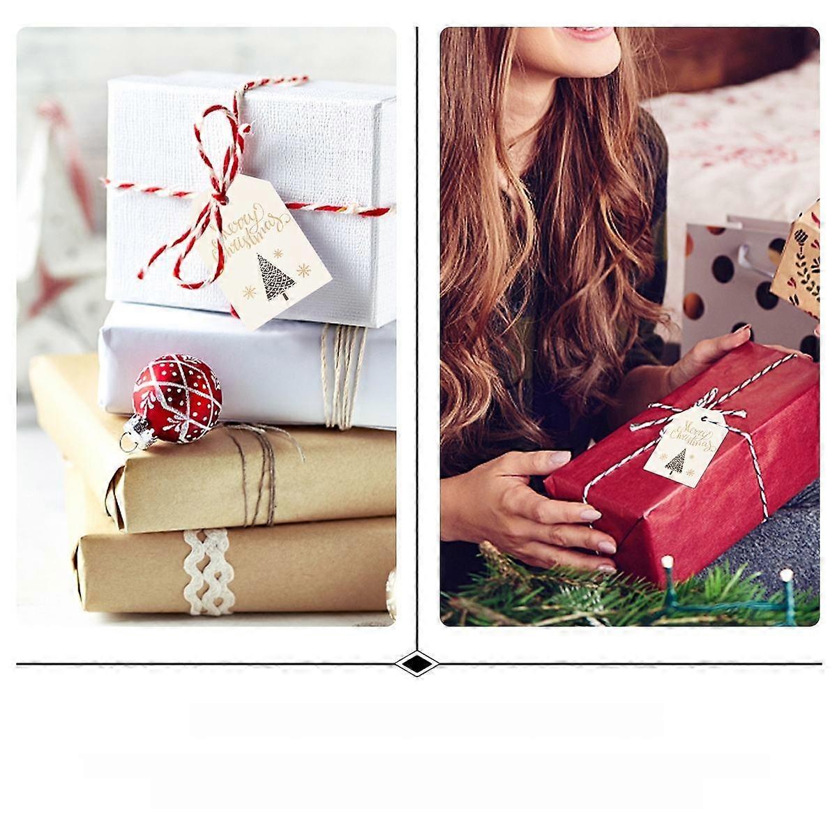 Bookmark Christmas Tree Tags for Decoration with 100Pcs Quantity