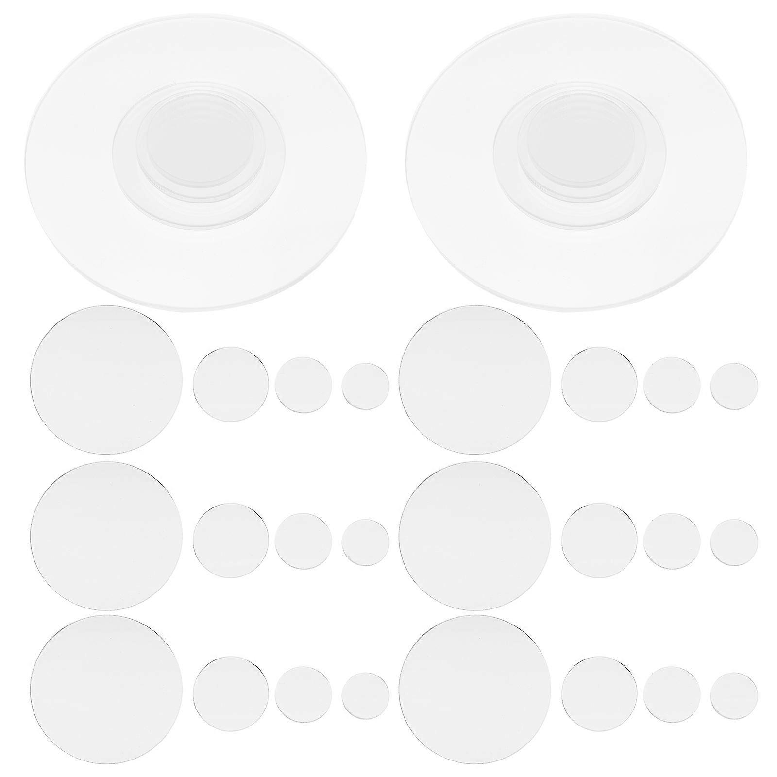 Miniature Base Discs 40Pcs Acrylic Craft Projects Tabletop War Games Reusable Material