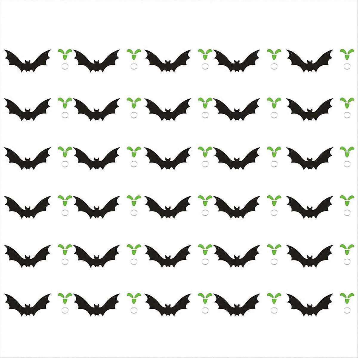 Hanging Bat Halloween Outdoor Decorations Green