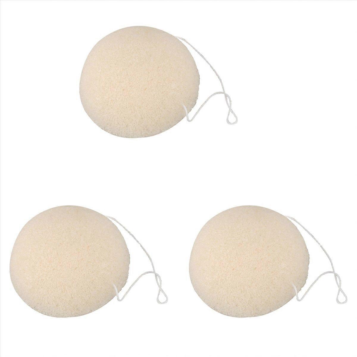 3X Face Natural Cleaning Sponge - White