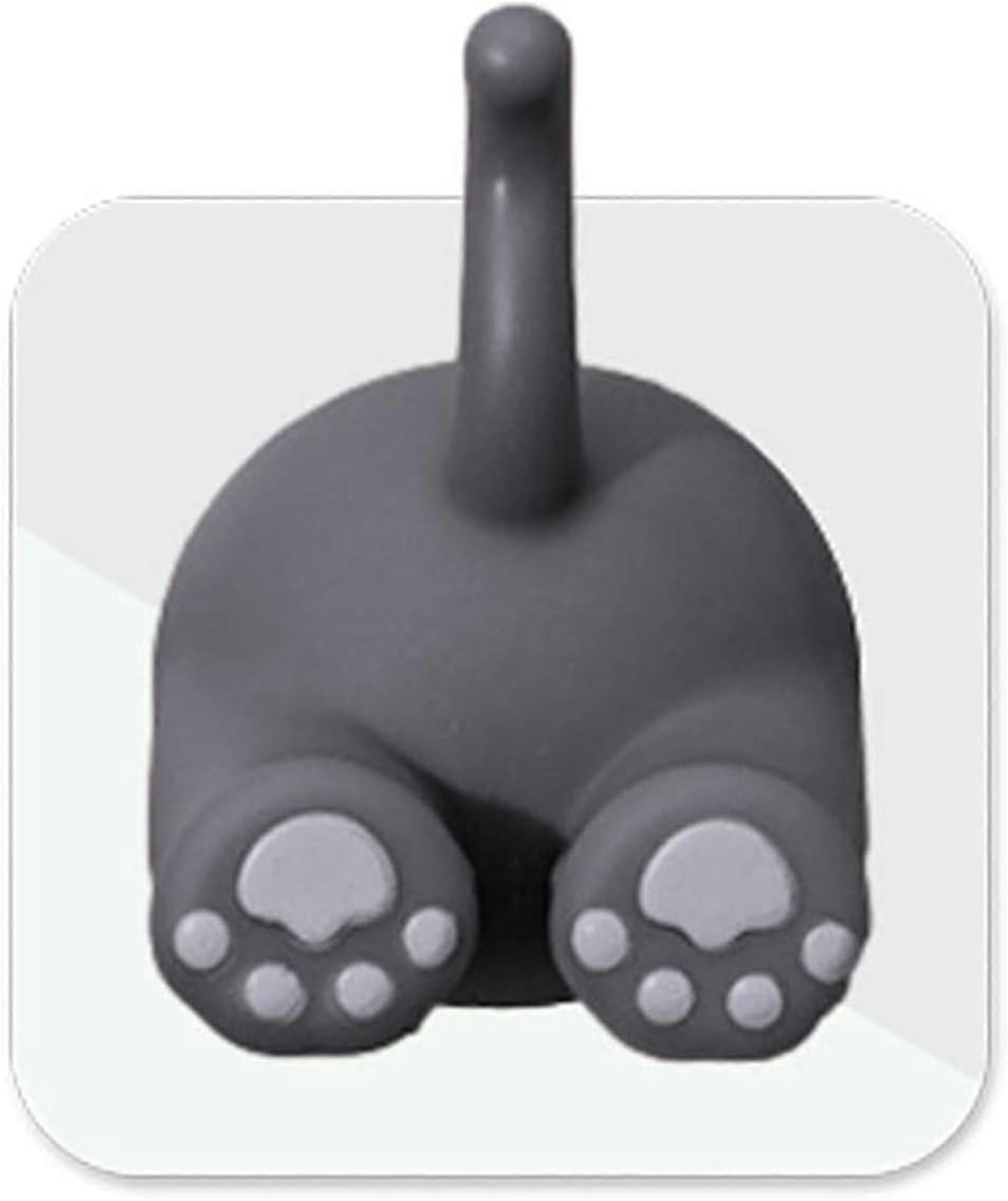 Wall-mounted toothbrush holder with innovative pet tail hook