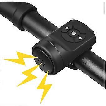 2 in 1 elektrische Fahrradklingel, elektrische Fahrradhupe Alarm Fahrradklingel 120db, wasserdichte ipx4 USB-Ladefahrradhupe tragbar mit Alarm, 4 Klingelmodi