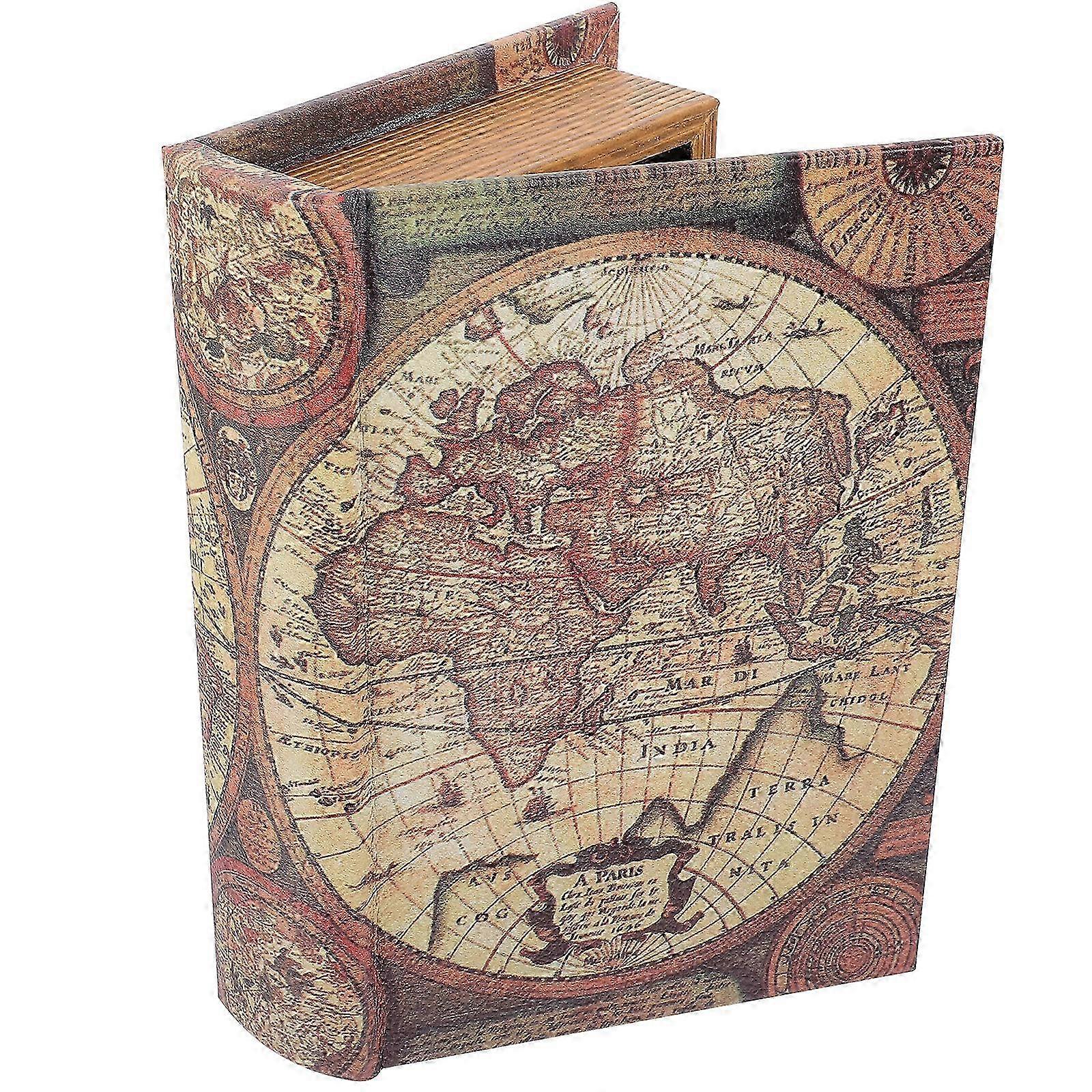 Small Retro False Book Box Decorative Keepsake Holder Bookshelf Prop