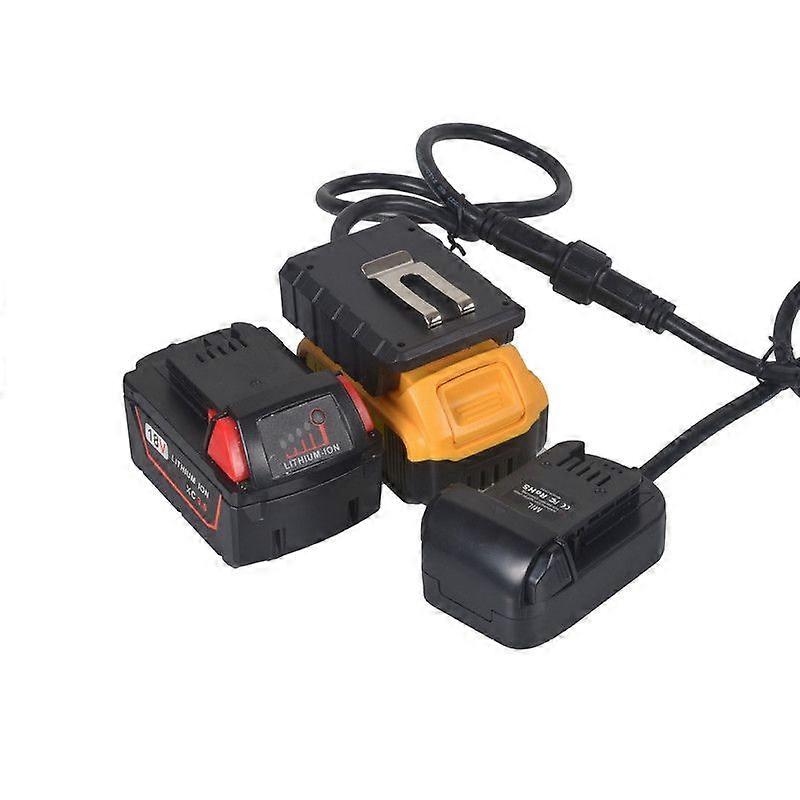 Compatible With Milwaukee Power Tools Lithium Battery Adapter Extension Cable