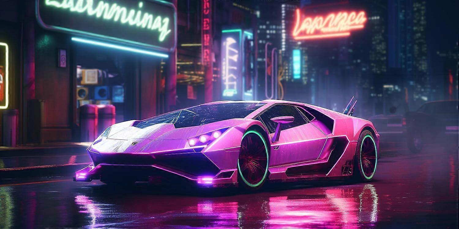 Casse-tête Lamborghini violette M407
