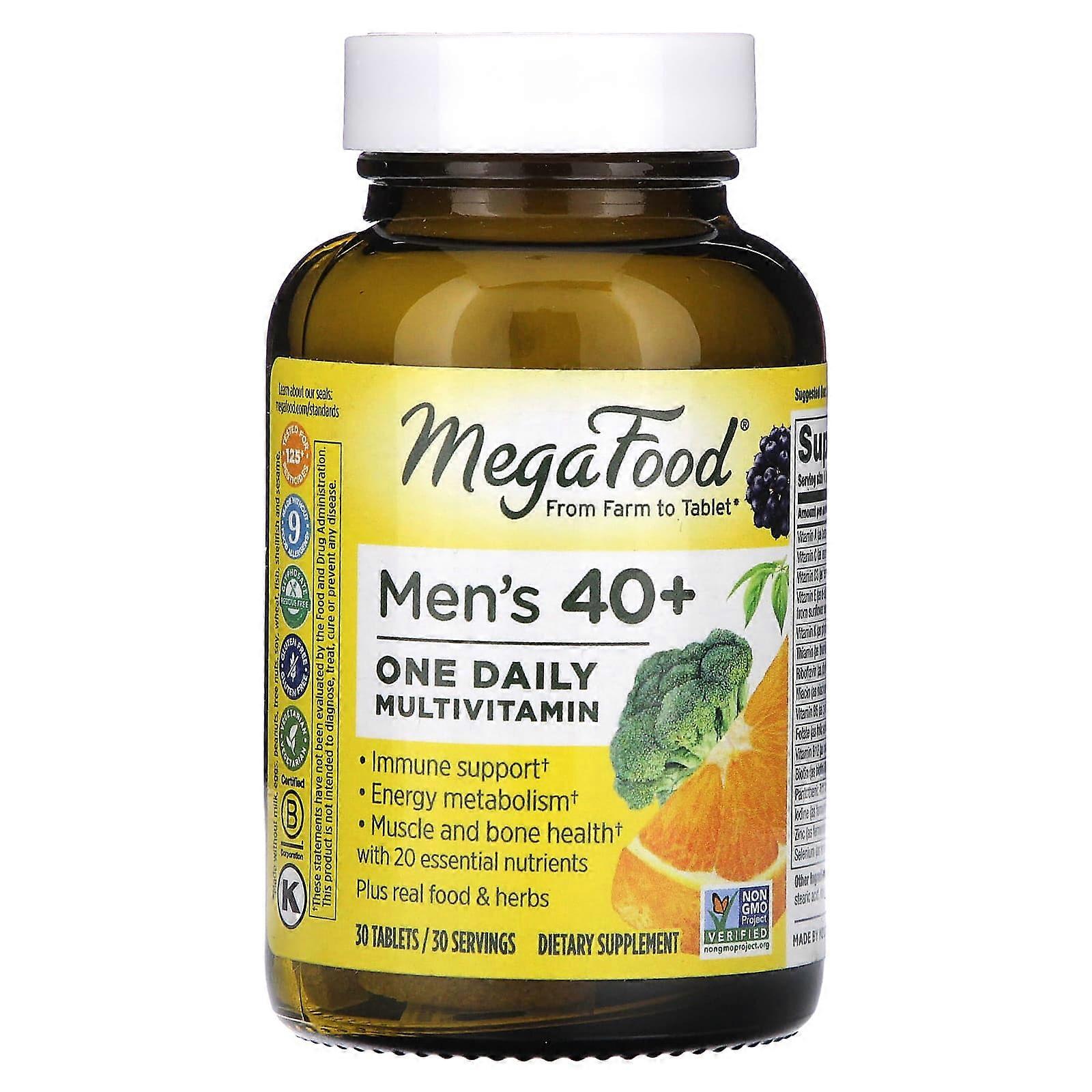 MegaFood, Men Over 40 One Daily, 30 Tablets