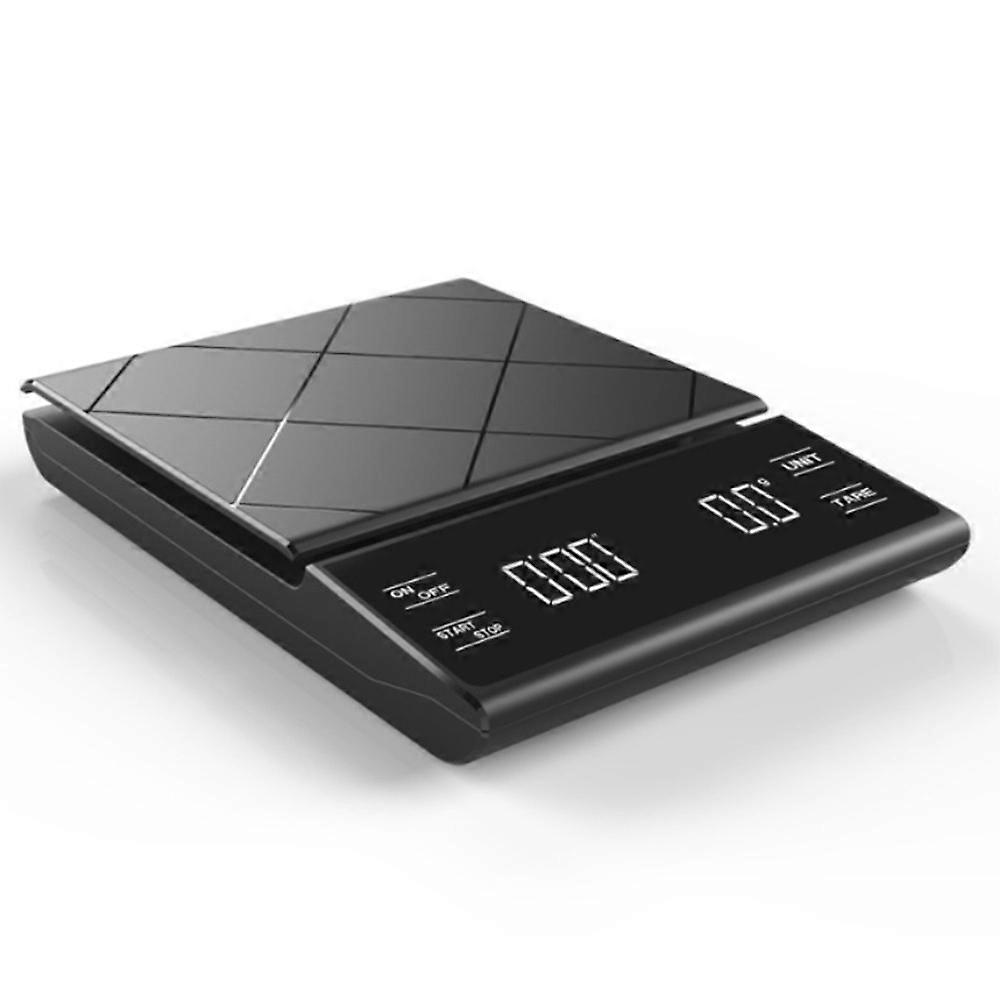 Kitchen Scale,Coffee Electronic Scale,with Timer Peeling Function,Auto Close High-Precision Sensor