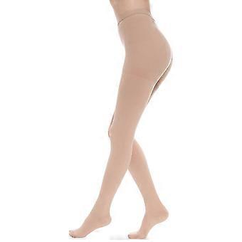 Collant a compressione a vita alta per donna, in tessuto di nylon traspirante, per alleviare il dolore alle gambe, vestibilità sottile, confezione da 2 pezzi, taglia XL