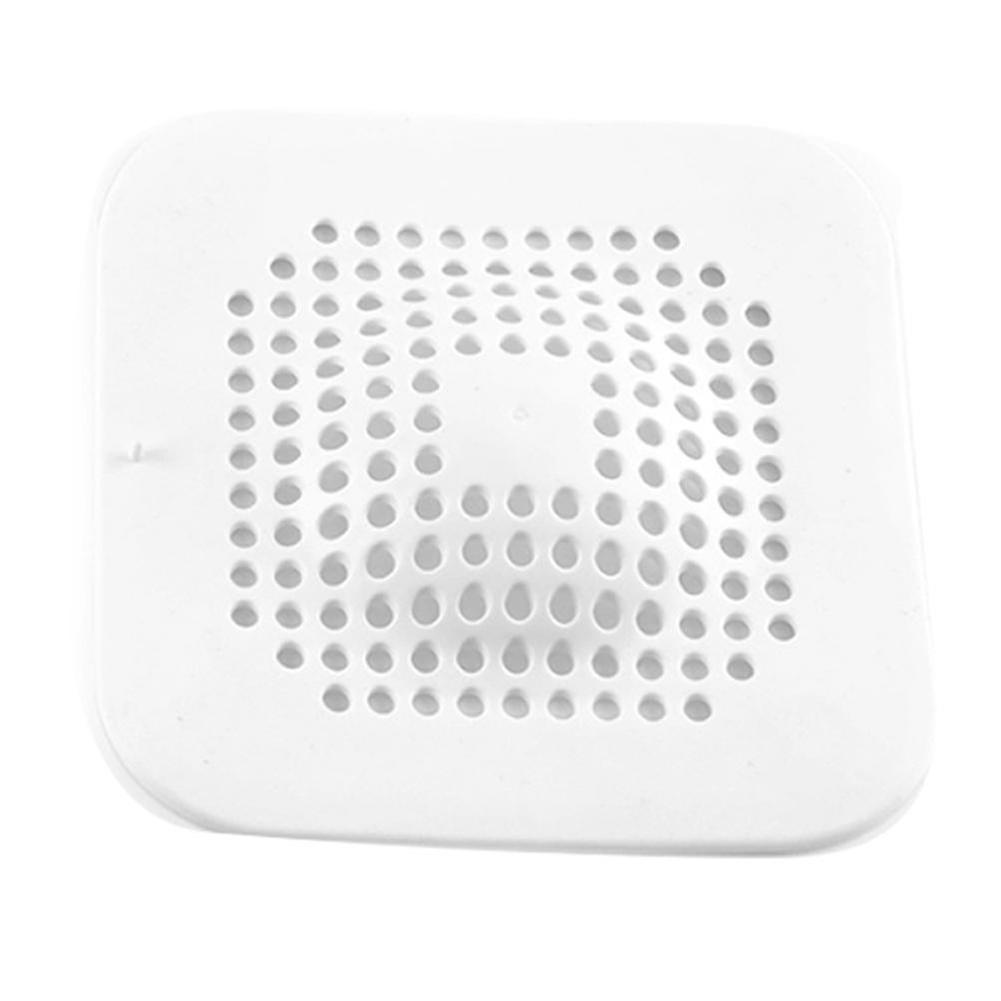 מסנן שיער נטו ניקוז כיסוי מסננת כיור ניקוי קל עבור חדר אמבטיה במטבח(1 piecewhite