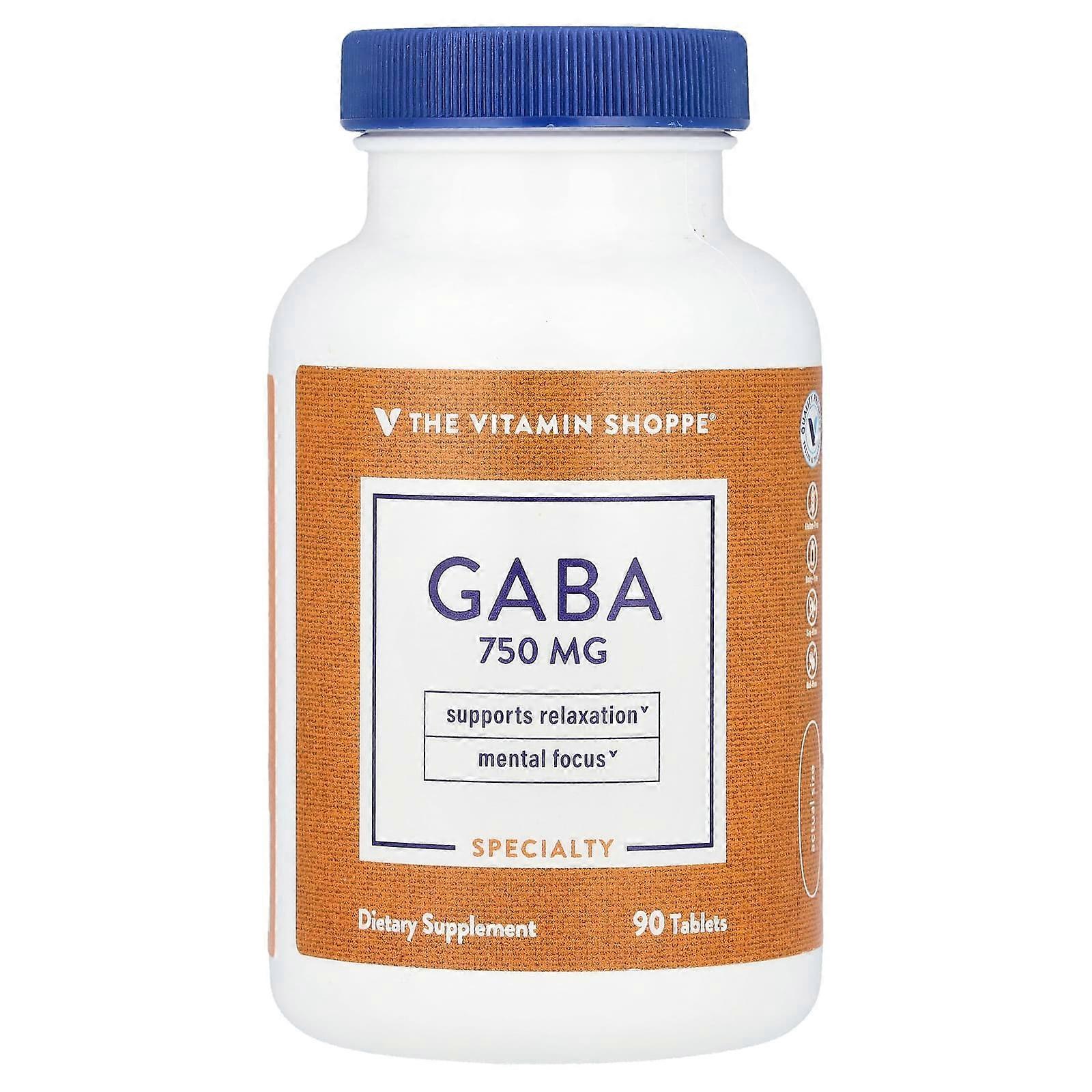 The Vitamin Shoppe, GABA, 90 Tablets