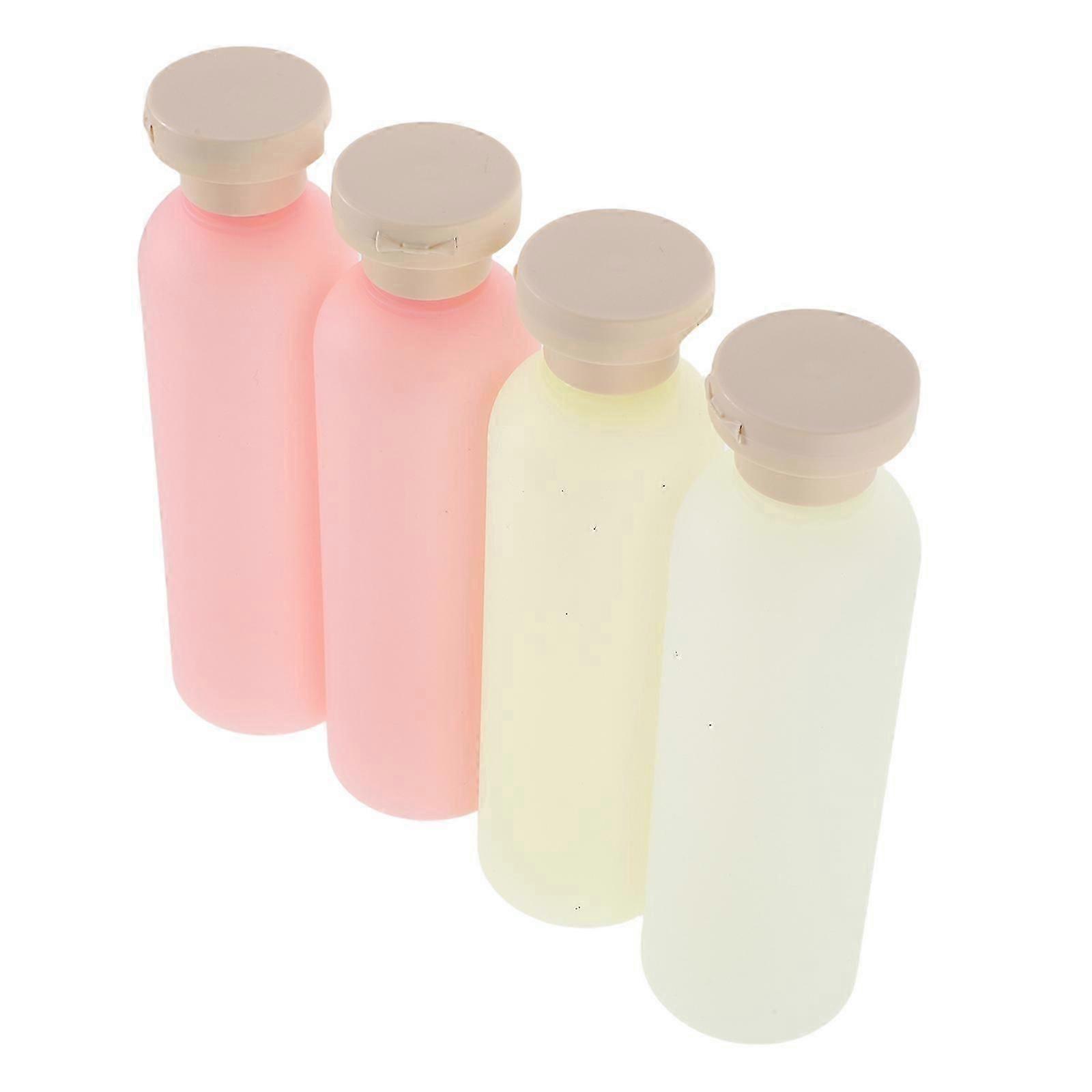 Assorted Color Refillable Travel Lotion Container Bottles 4Pcs Pack