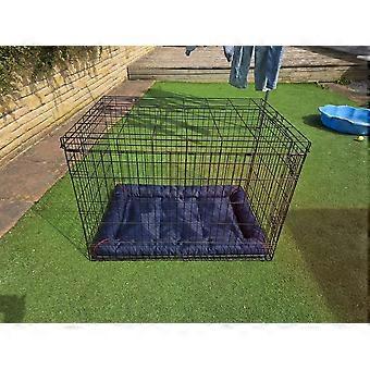 Large black dog crate cage used