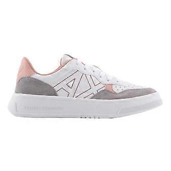 Armani Exchange leren platform sneakers voor dames