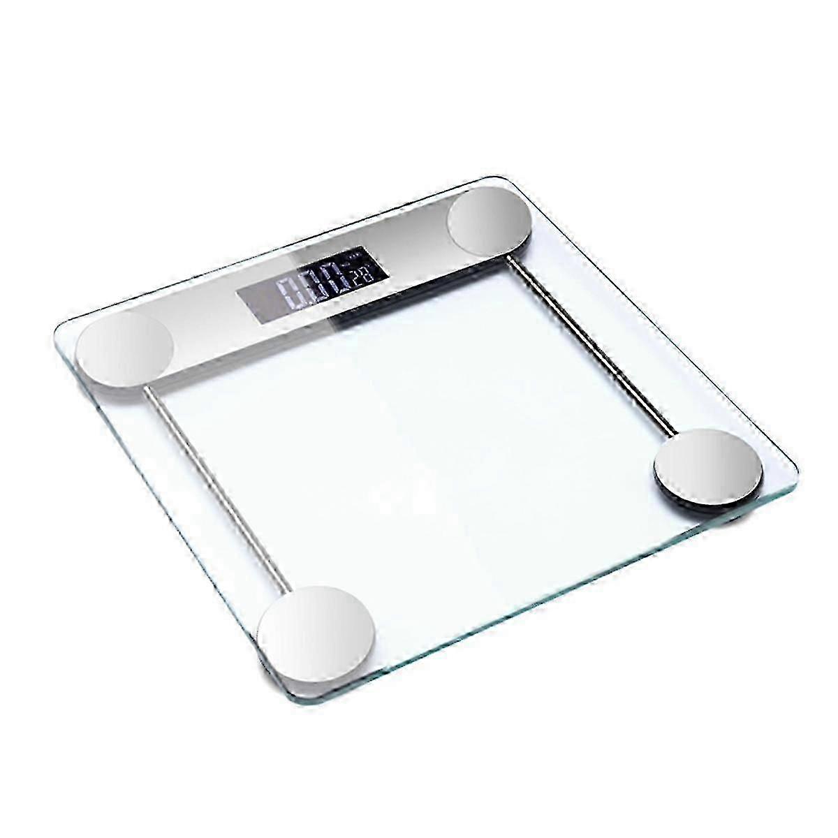 Digital kroppsvekt Vanntett baderomsvekt i herdet glass