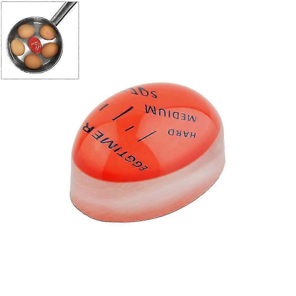 Egg Timer Colour Changing Boiled Egg Indicator Easy Hard Medium Cooking Level Heat-Sensitive Reusable Compact Kitchen Too 26-27