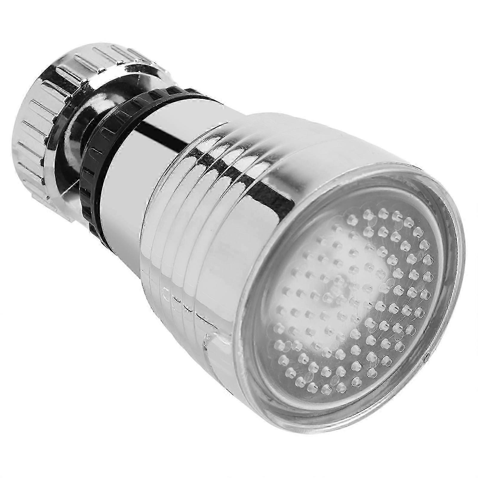 Led faucet sprayer with temp-changed light swivel head [MI]