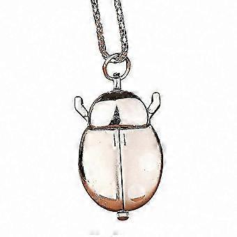 Golden Beetle Necklace Watch with Chain Lightweight Pocket Pendant Clock compatible with Adults and Kids Ladybug Design Fashion Accessory