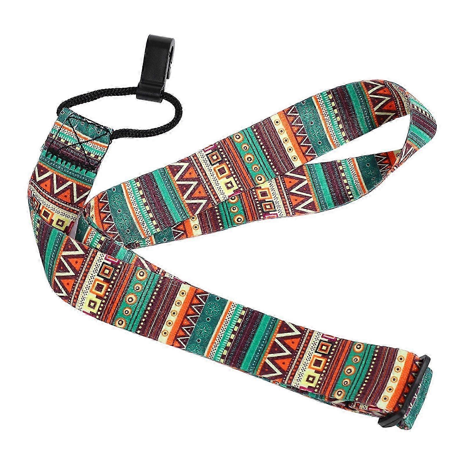 Universal Adjustable Nylon Ukulele Strap with Hook compatible with Mini Guitar