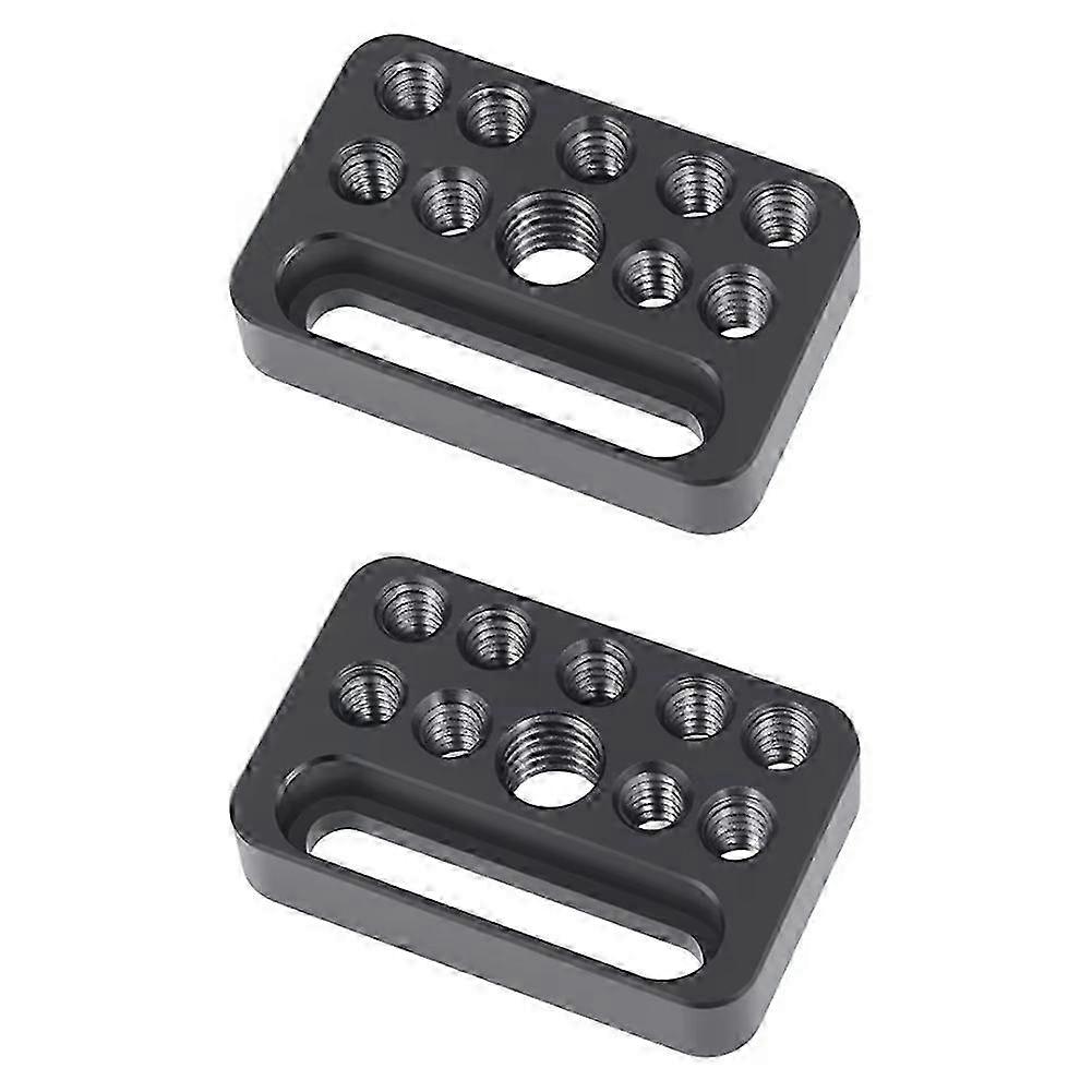 2PCS Multi-Functional Cheese Plate with 1/4" & 3/8" Threads,Porous Connection Quick Installation Boa