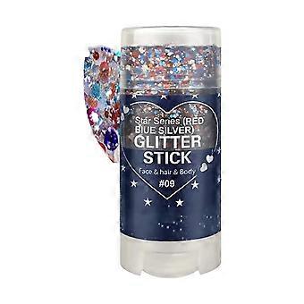 Holographics Body Makeup Stick Body Glitter Stick, Swipes-On Sparkling Fit Color for Stage, Costume, and Party Styling  9