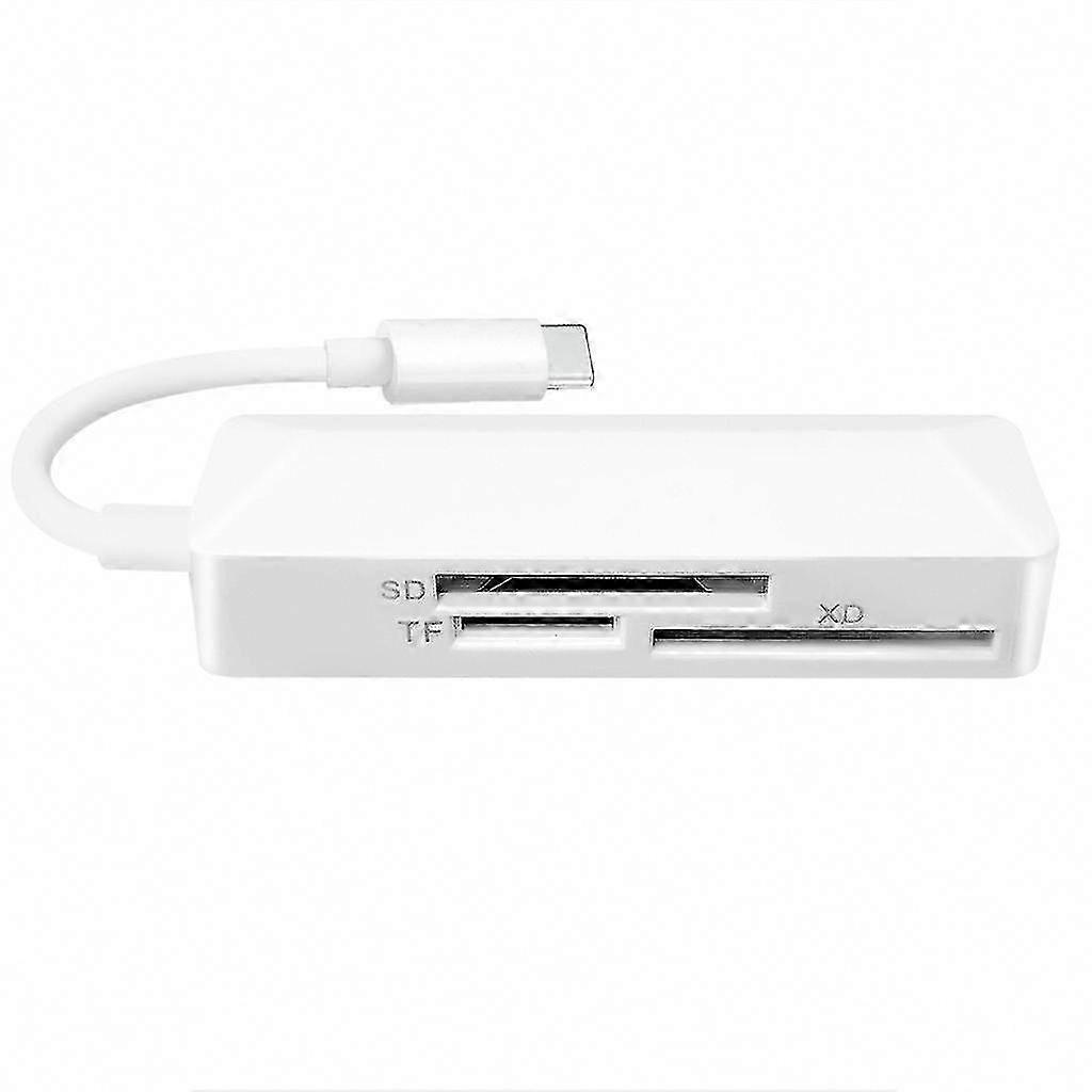 USB C 3-in-1 Card Reader for SD/TF/XD Memory Cards Adapter Hub