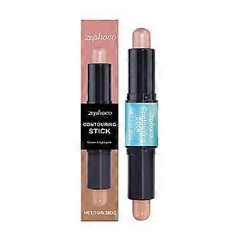 Zephoco 2-In-1 Facial High-Gloss Contouring Stick, uno strumento a doppia testa per il contouring ad alta lucentezza, in grado di migliorare l'aspetto tridimensionale del viso