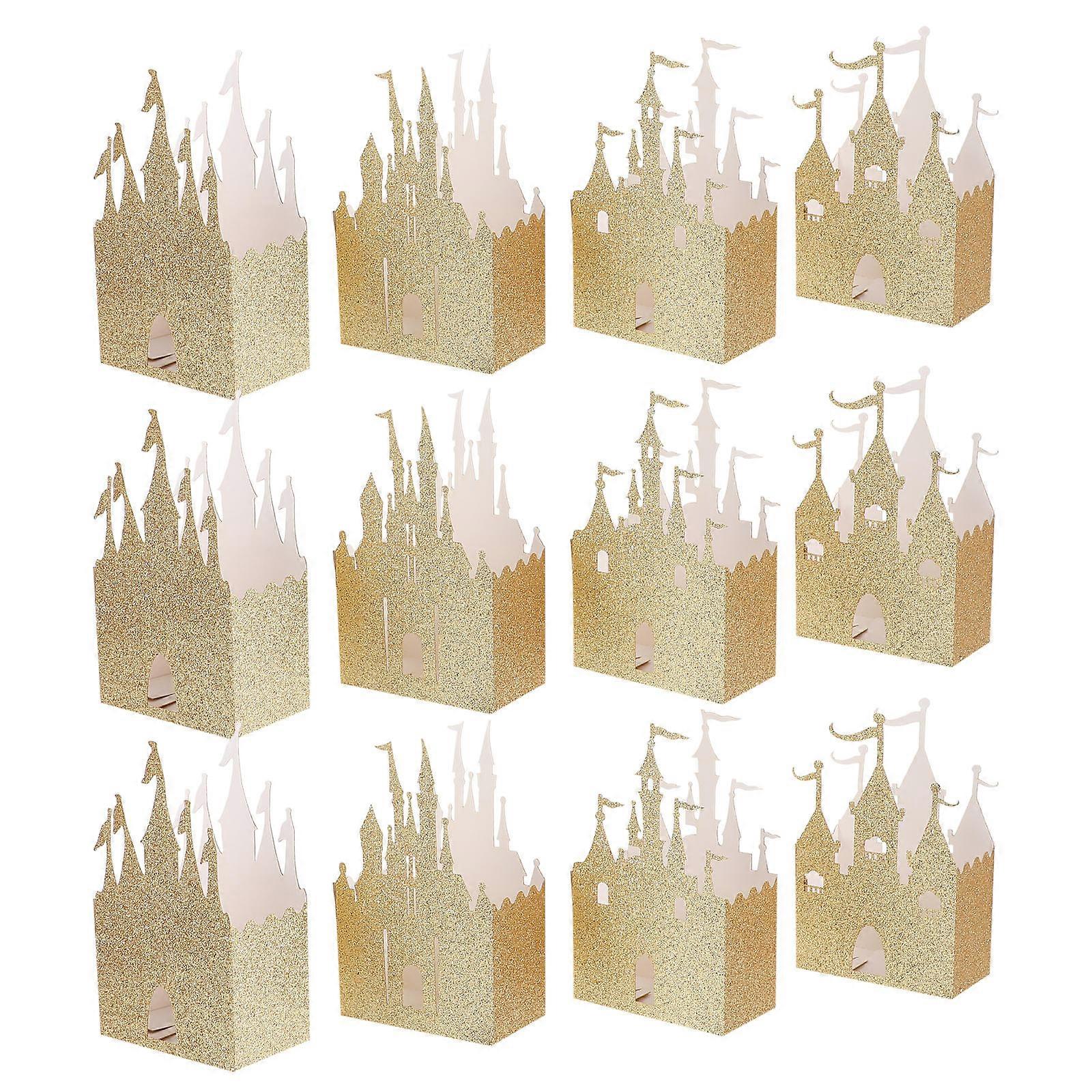 Golden Wedding Candy Boxes for Gift Presentation 20Pcs Set
