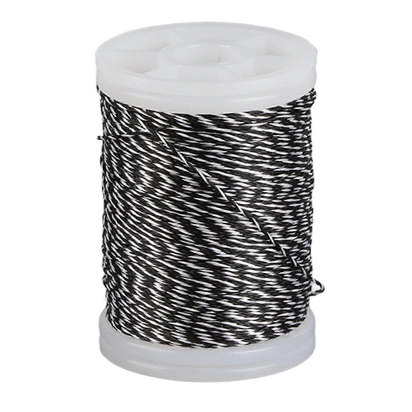 Bowstring Serving Thread Durable Polyethylene Bowstring compatible with Recurved Bow Composite Bow White and Black