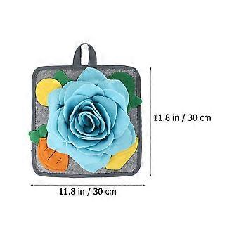 Pet Snuffle Pad with 2Pcs Polar Fleece for Rabbit Slow Feeding Use
