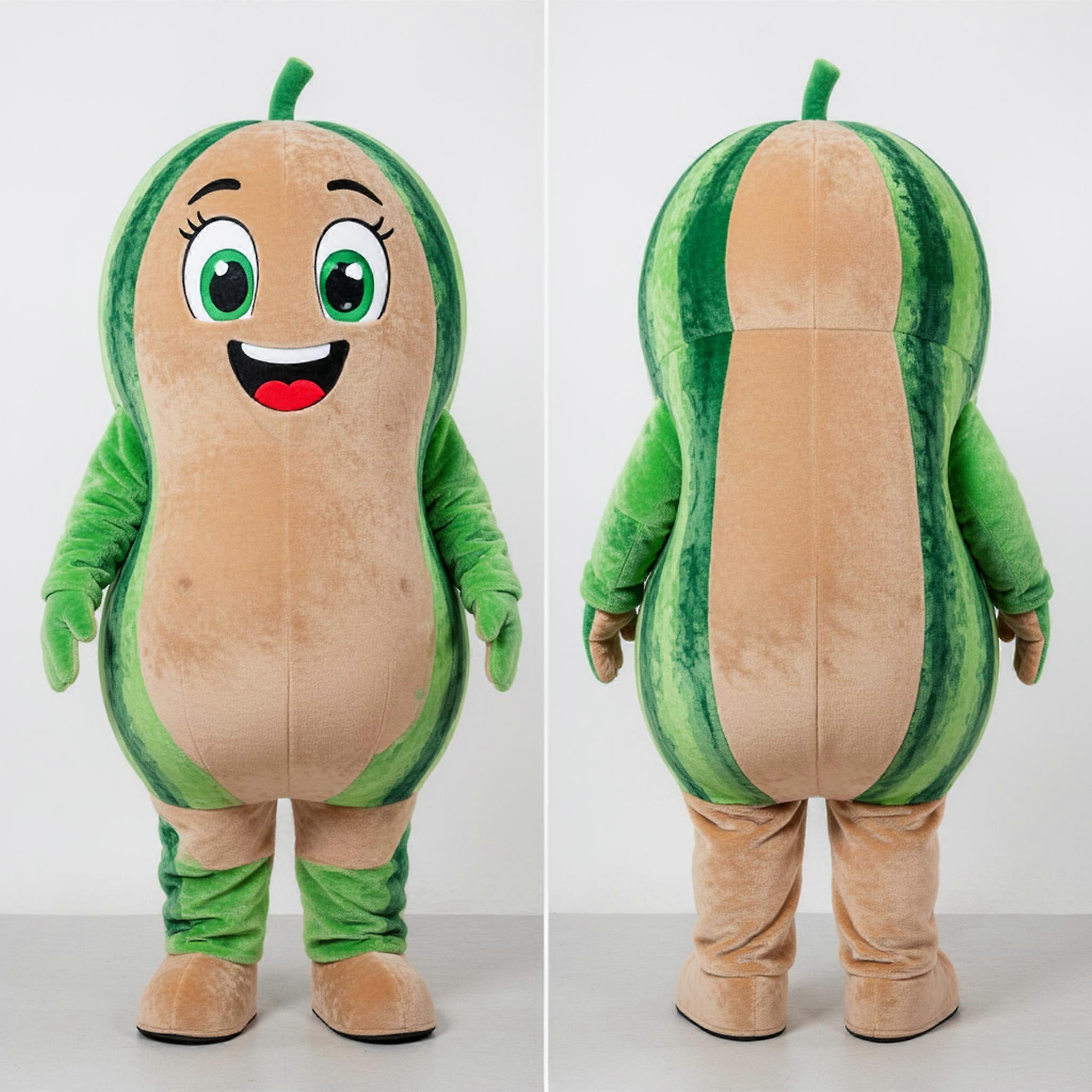 MASTICOT Vibrant Green Rounded Watermelon Mascot