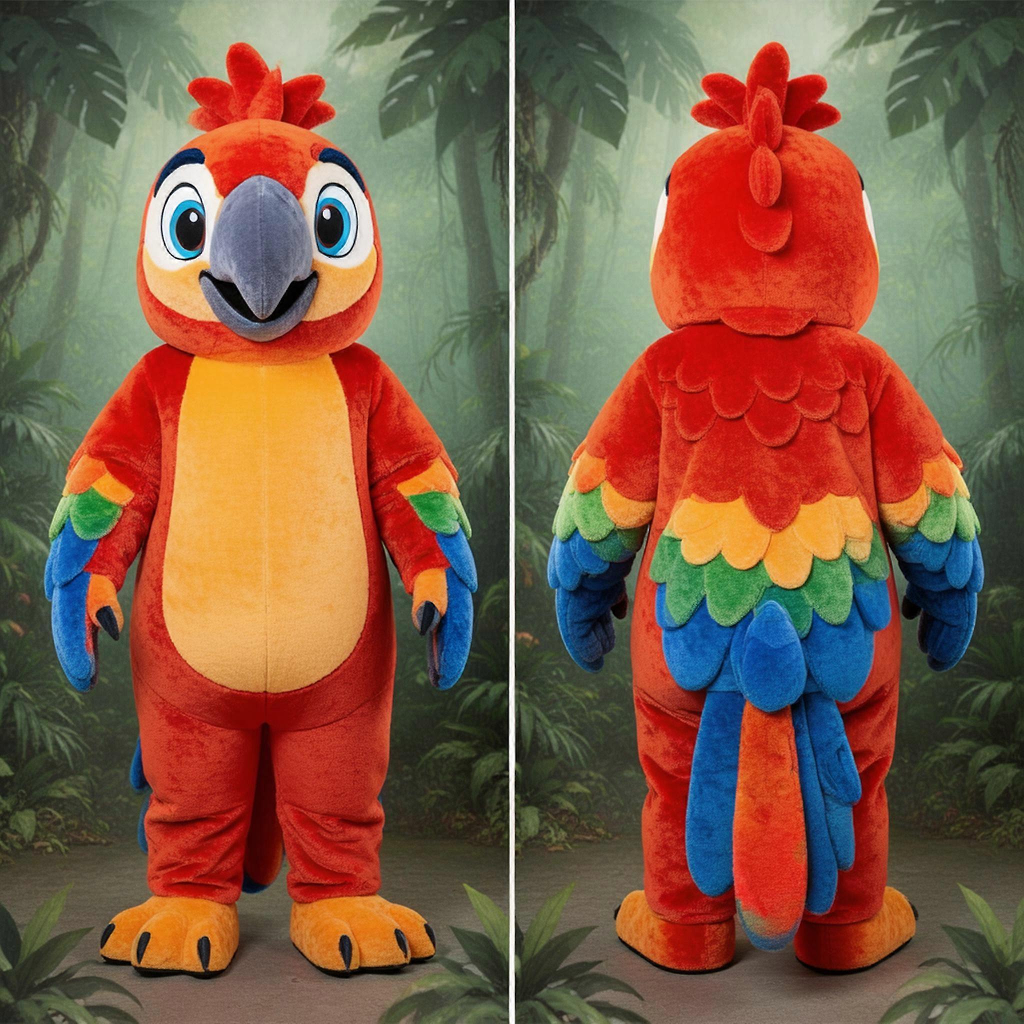 MASTICOT Rust Orange Vibrant Macaw Mascot