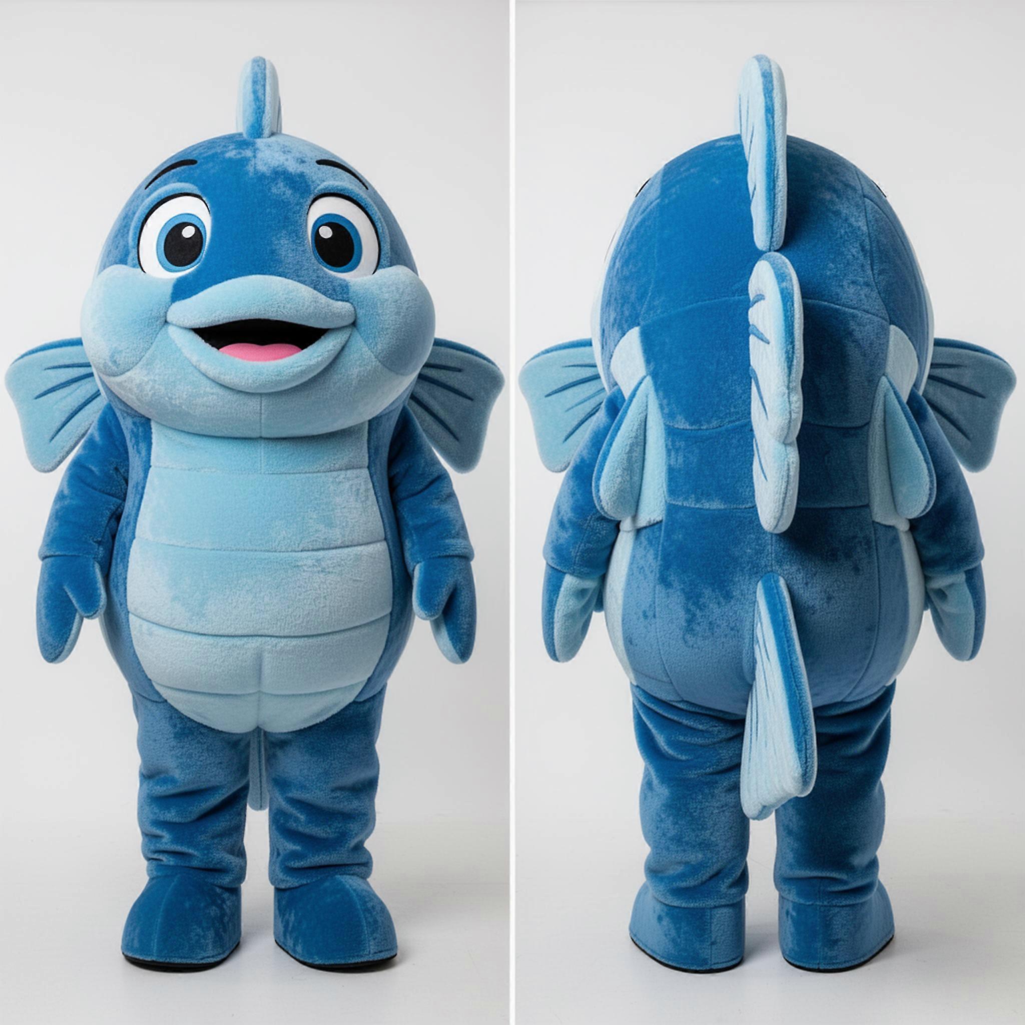 MASTICOT Azure Friendly Fish And Chips Mascot