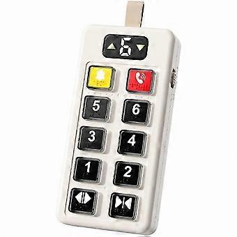 Educational Pretend Play Machine: Elevator Panel Simulation Toy with Electric Buttons, Lights and Sounds