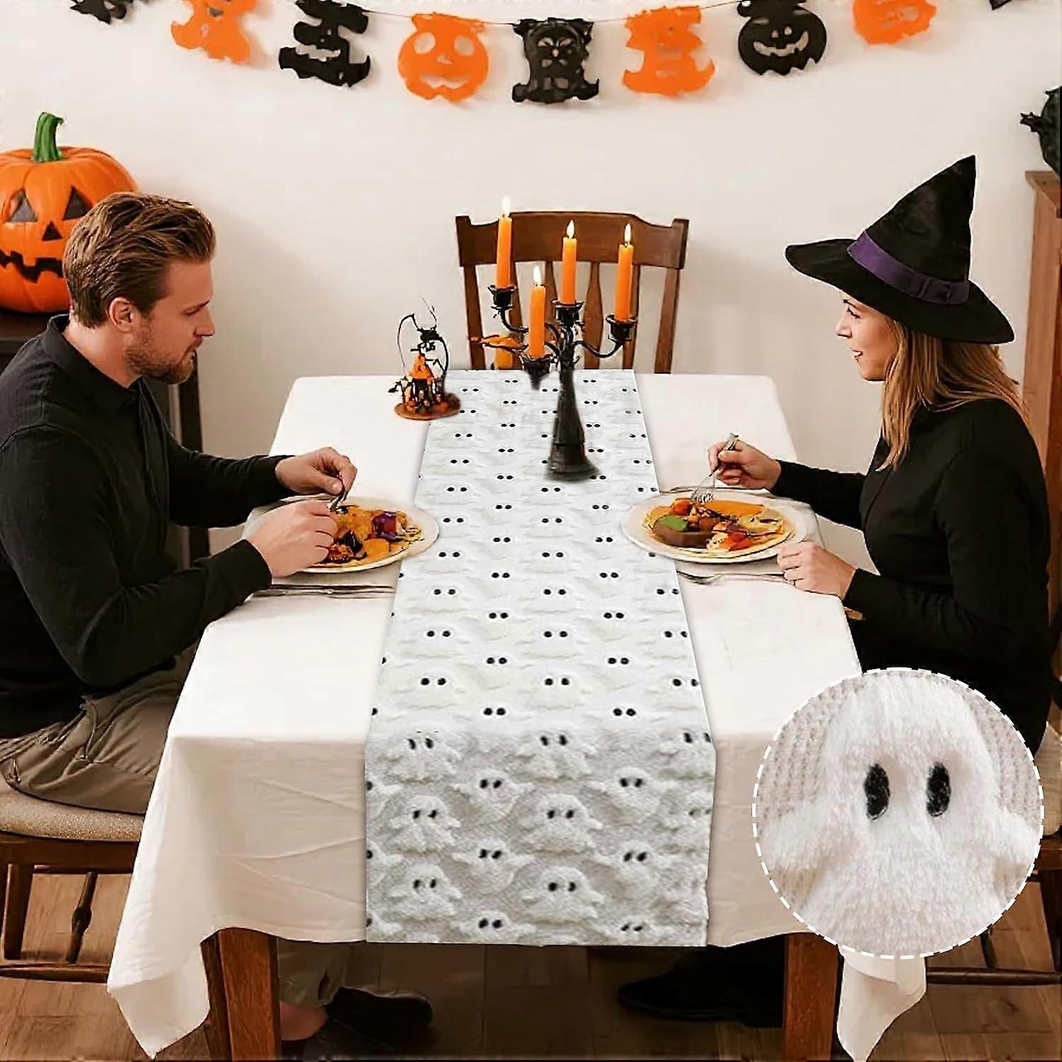 Halloween Table Runner, Autumn Tablecloths for Kitchen, Dining Room |