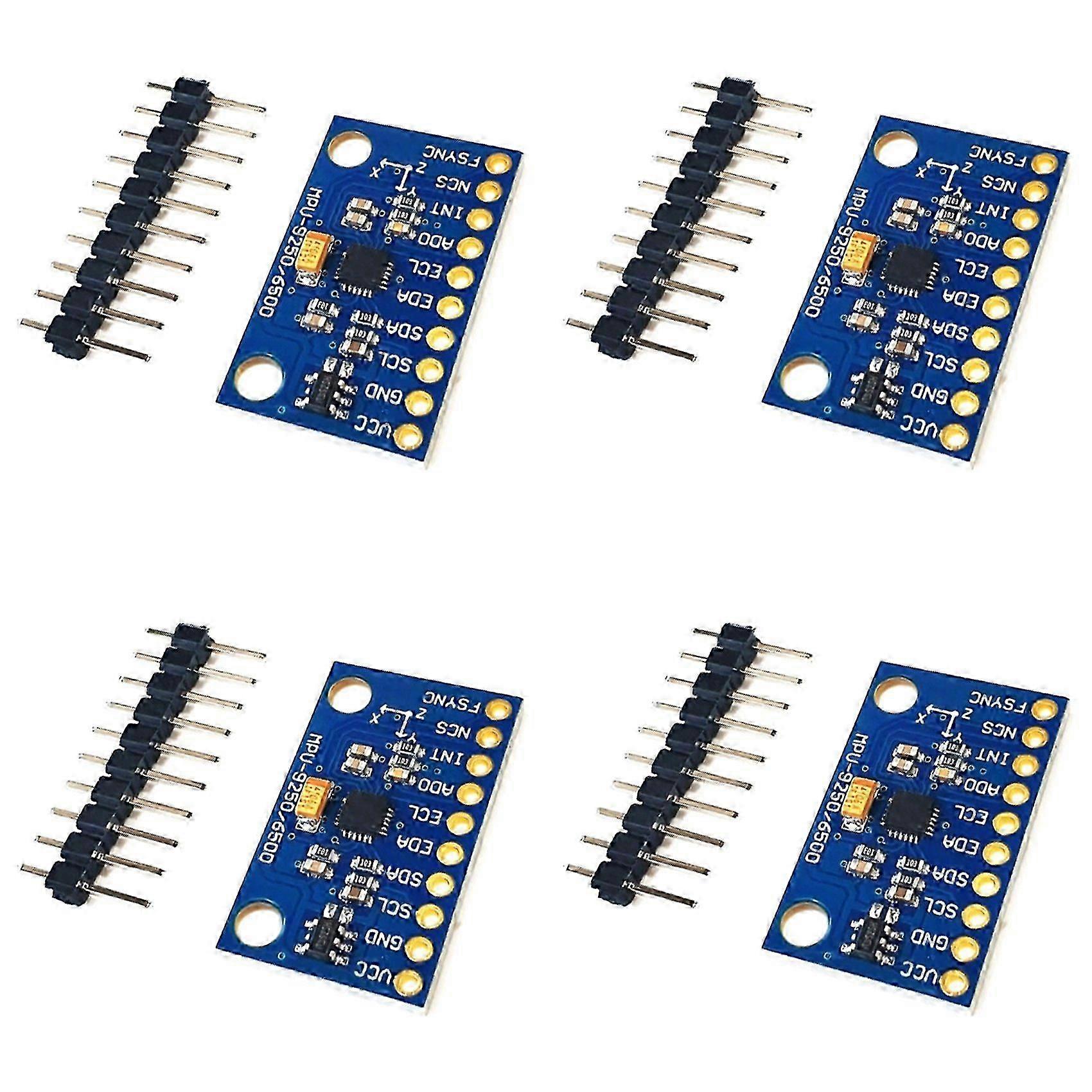 Dolly 4X MPU9250 GY-9250 Capteur magnétique gyroscopique 9 axes, 9 degrés de liberté, 16 bits, avec accéléromètre et gyroscope.