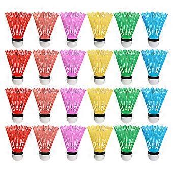 Children Shuttlecock Plastic for Badminton 72Pcs Light Weight Assorted Colors