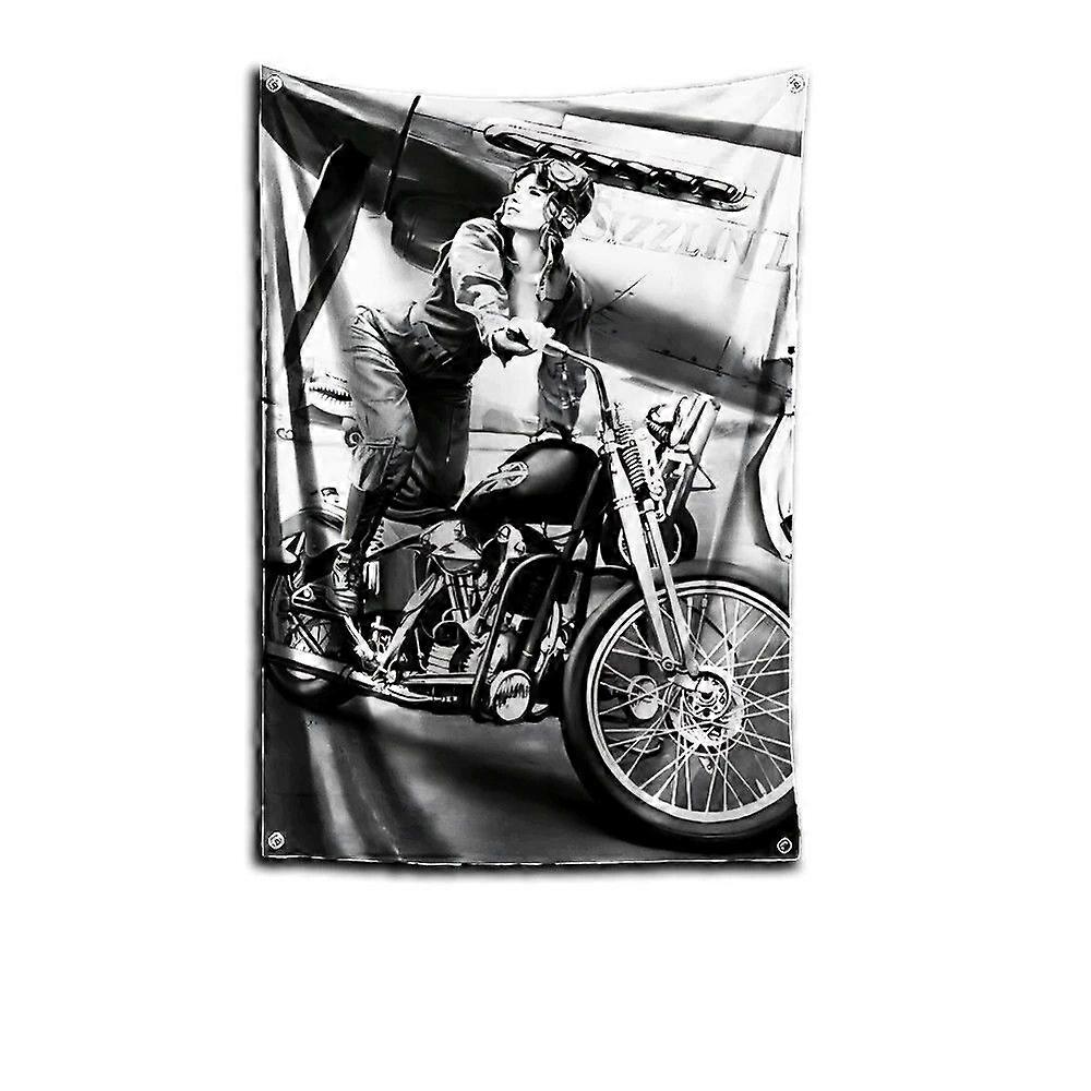 Chopper Motorcycle Flag Zy1843