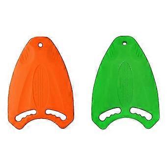 2x Green/orange Swim Board Eva Back Float Kickboard Safe Training Aid Plate Surf Water compatible with Adult Ch
