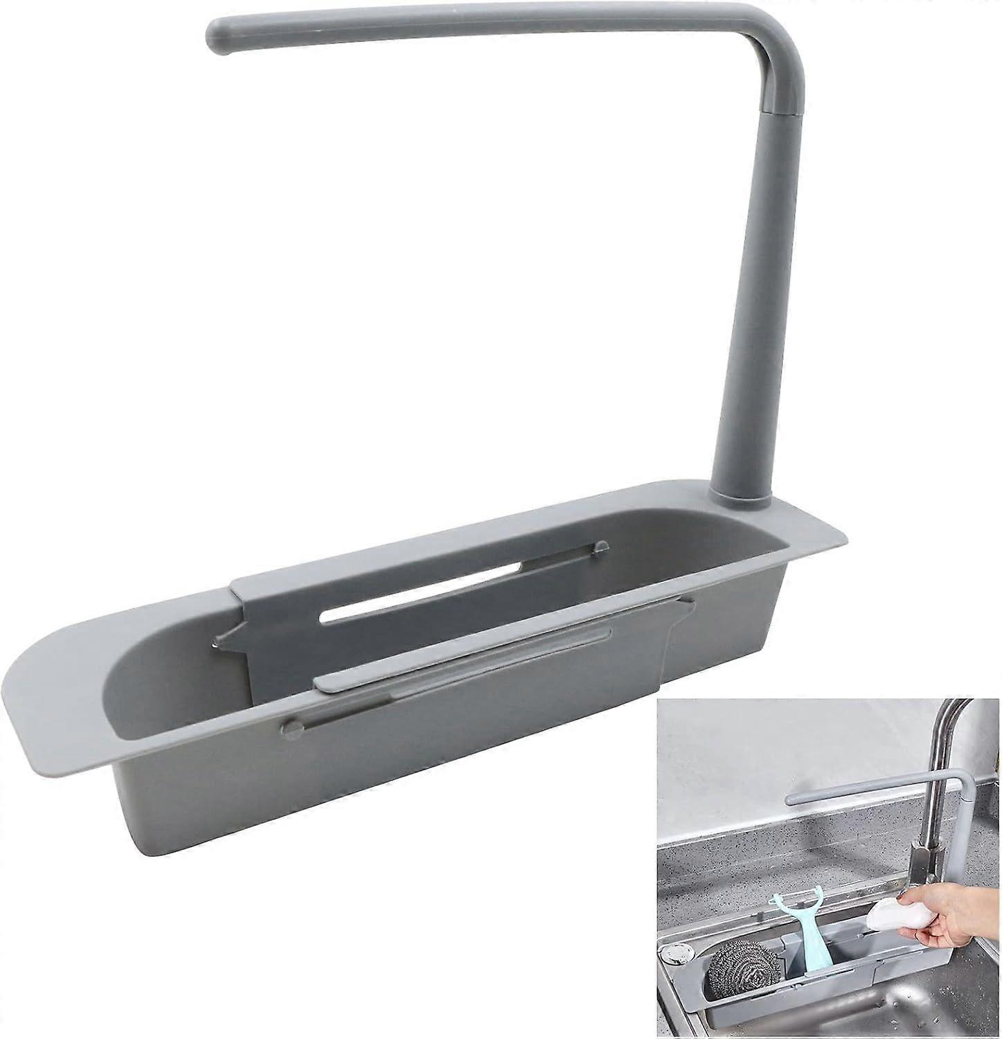 Telescopic Adjustable Multipurpose Sink Storage Rack