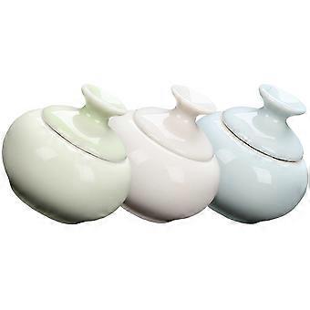 Lip Balm Containers Ceramic Makeup Jar for Storage 12Pcs Assorted Color